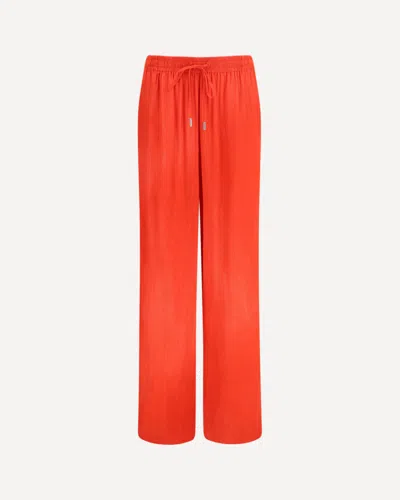 Ermanno Scervino Drawstring Wide-leg Pants In Orange