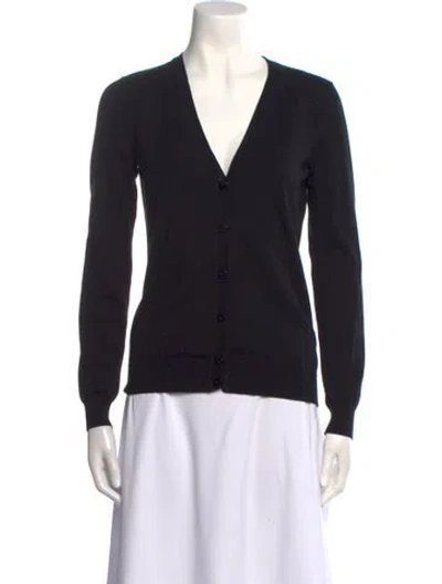 Pre-owned Ermanno Scervino V-neck Sweater In Black