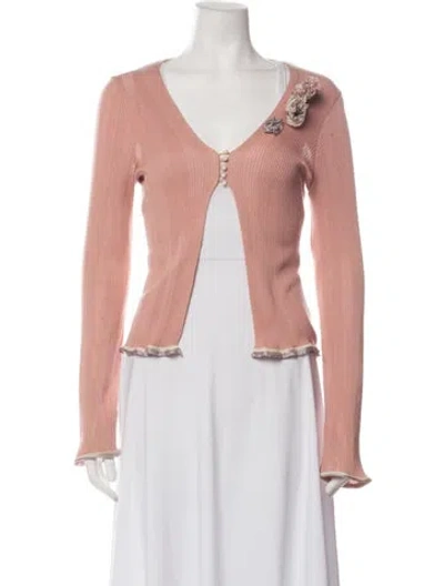 Pre-owned Ermanno Scervino V-neck Sweater In Pink