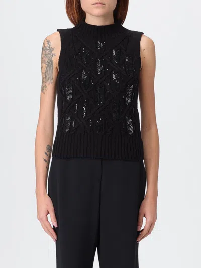 ERMANNO SCERVINO WAISTCOAT ERMANNO SCERVINO WOMAN COLOR BLACK,H36236002