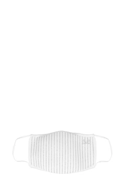 Ermanno Scervino Washable And Reusable Yarn Mask In White
