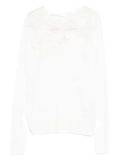 Ermanno Scervino Wool Turtle Neck Sweater In Animal Print