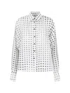 Ermanno Scervino Polka-dot Button-up Shirt In White