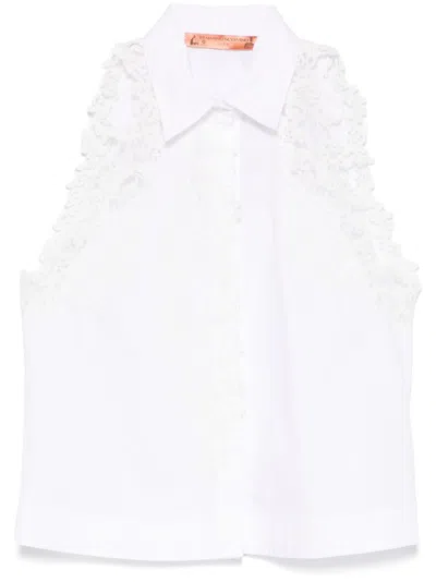 Ermanno Scervino White Cotton Clothing Top
