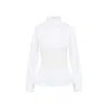 Ermanno Scervino Tailored White Shirt With Lace Overlay In White