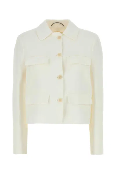 Ermanno Scervino White Crepe Blazer