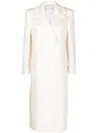 Ermanno Scervino Double-breasted Virgin Wool Trench Coat In White