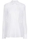 Ermanno Scervino Corded-lace Panelled Shirt In White