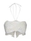 Ermanno Scervino Lace Halterneck Top In White