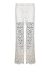 Ermanno Scervino White Macramã© Flare Pants In White