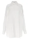 Ermanno Scervino White Over Shirt With Sangallo Lace Cut-outs In White