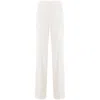 Ermanno Scervino Straight-leg Trousers With Structured Waistband In Neutral
