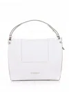 ERMANNO SCERVINO WHITE PETRA SHOPPING BAG IN LEATHER