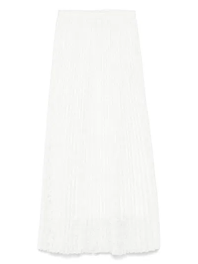 Ermanno Scervino White Polyester Viscose Skirts