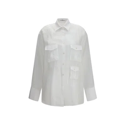 Ermanno Scervino Multi-pocket Pleated-detail Shirt In White