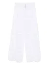 Ermanno Scervino Wide Leg Lace Trousers With Sheer Crochet Detailing
