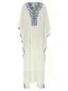 Ermanno Scervino Flowing Silhouette Silk Kaftan In White
