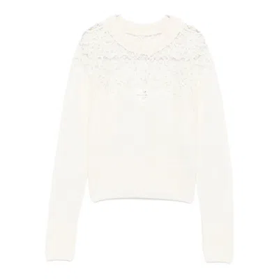 ERMANNO SCERVINO WHITE SWEATERS