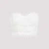 Ermanno Scervino Crochet Bustier Cropped Blouse In White