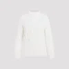 Ermanno Scervino Lace-detail Virgin Wool Blend Jumper In White