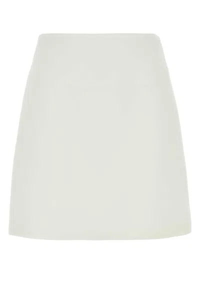 Ermanno Scervino Skirt High Waist Seam Detailing In White