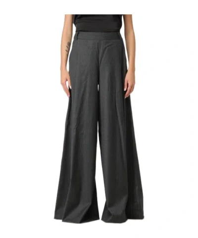 Ermanno Scervino Wide-leg Casual Pants In Black