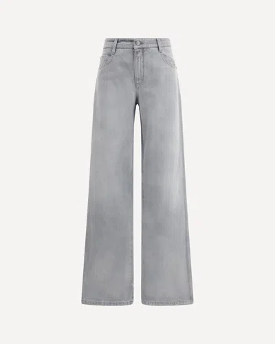 Ermanno Scervino Wide Leg Jeans In Gray