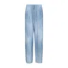 Ermanno Scervino Dart-detailing Trousers With Embroidered Motif In Blue