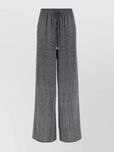 ERMANNO SCERVINO WIDE-LEG PANT IN PRINTED VISCOSE