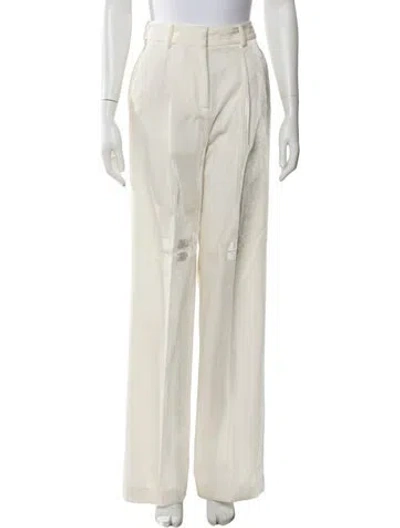 Pre-owned Ermanno Scervino Wide Leg Pants In Neutral