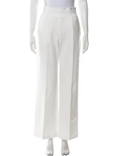 Pre-owned Ermanno Scervino Wide Leg Pants In White