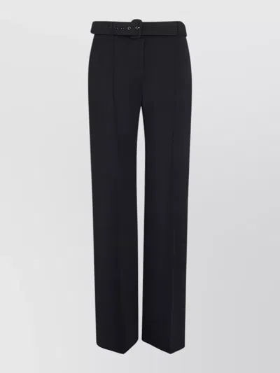 Ermanno Scervino Wide-leg Tailored Trousers In Black