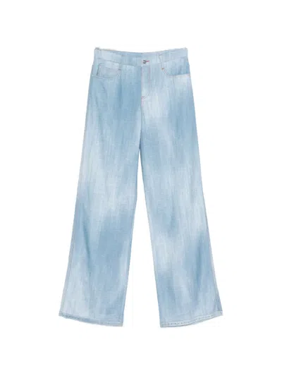 Ermanno Scervino Wide-leg Trousers In Blue