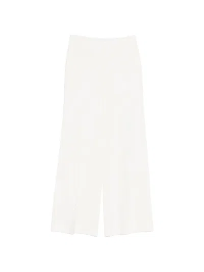 Ermanno Scervino Wide-leg Trousers In White