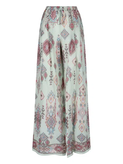 Ermanno Scervino Wide Pants In Multi