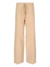 Ermanno Scervino Elastic Waist Casual Pants In Brown