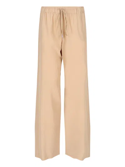 ERMANNO SCERVINO WIDE SILK TROUSERS
