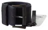 Ermanno Scervino Black Navy Blue Wide Square Rustic Buckle Belt In Blue