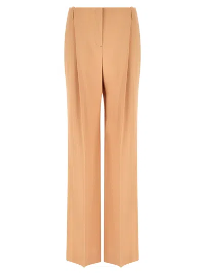 Ermanno Scervino Wide-leg Palazzo Trousers In Beige