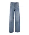 Ermanno Scervino Wide-leg Patterned Jeans In Blue