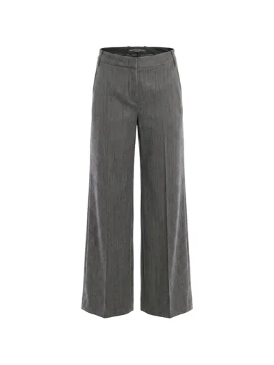 Ermanno Scervino Wide-leg Tailored Trousers In Gray