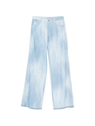 Ermanno Scervino Wide-leg Trousers In Blue