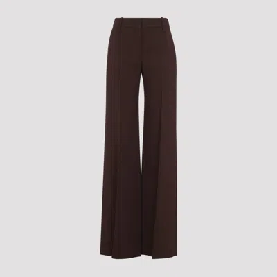 Ermanno Scervino Wide-leg Viscose Blend Pants In Brown