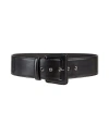 Ermanno Scervino Woman Belt Black Size 28 Leather