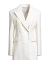 Ermanno Scervino Woman Blazer Off White Size 6 Virgin Wool, Polyamide