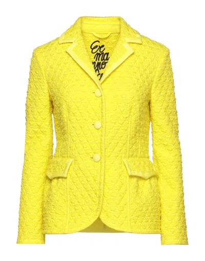 Ermanno Scervino Suit Jackets In Yellow
