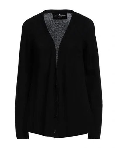 Ermanno Scervino Woman Cardigan Black Size 8 Cashmere