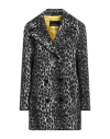 Ermanno Scervino Woman Coat Black Size 10 Acrylic, Polyester, Wool, Alpaca Wool In Black
