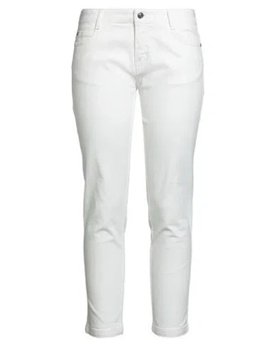 Ermanno Scervino Woman Jeans White Size 8 Cotton, Elastane