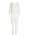 Ermanno Scervino Woman Jumpsuit Ivory Size 8 Silk, Polyester, Elastane In White